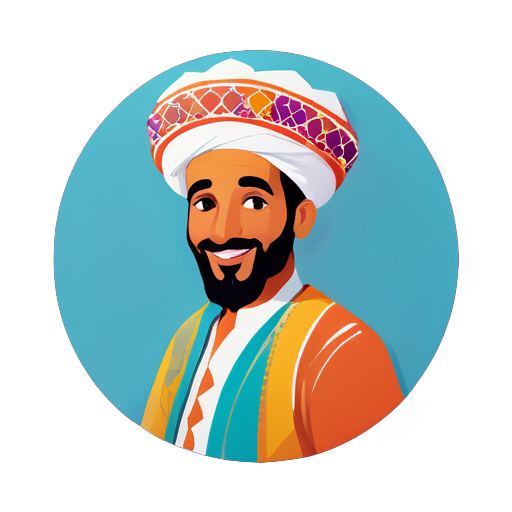 moroccan man sticker