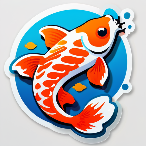 Peces koi sticker