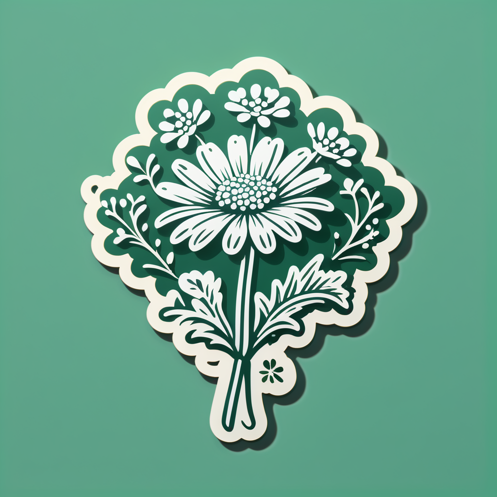 Quaint Queen Anne's Lace Quest sticker