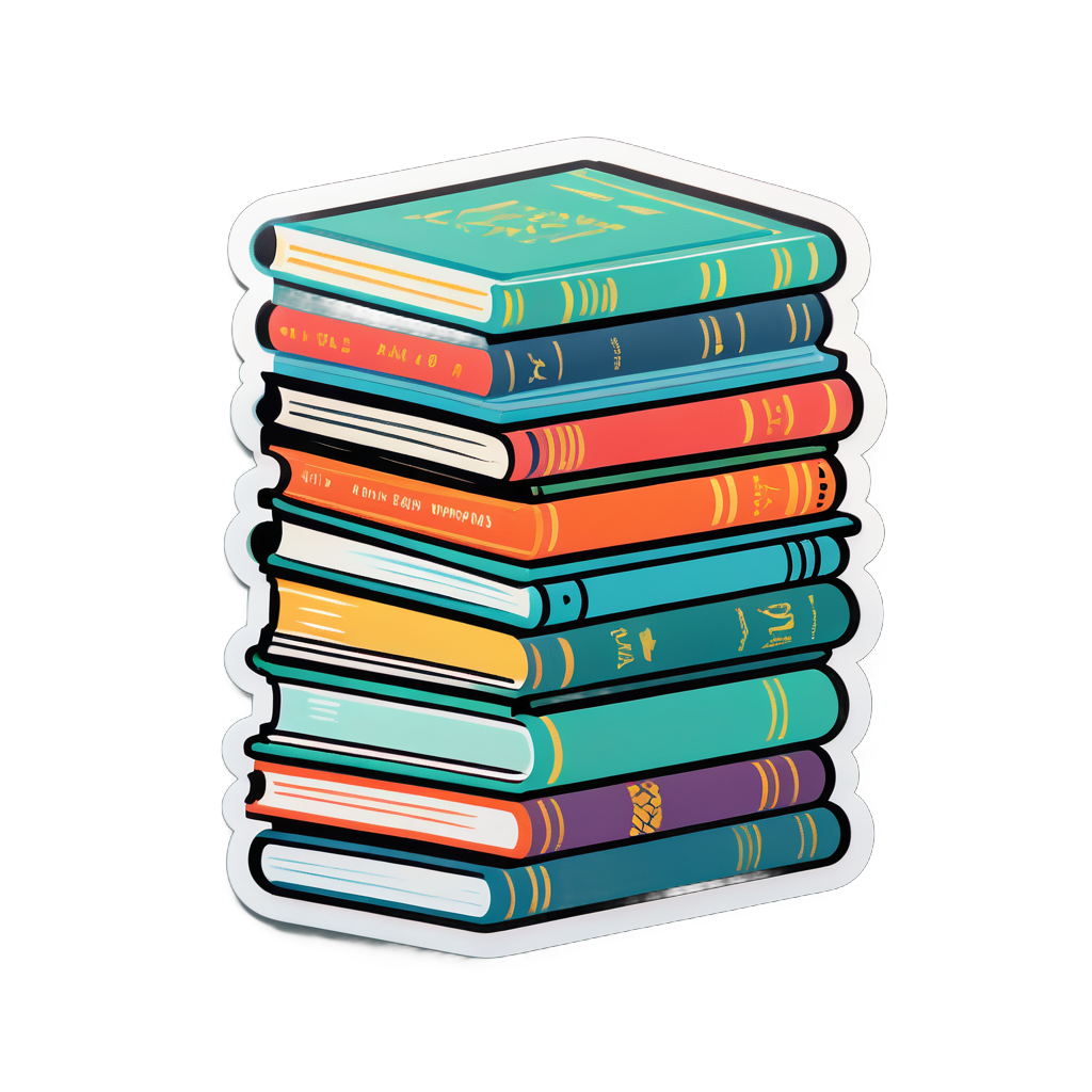 Indie Book Stack sticker