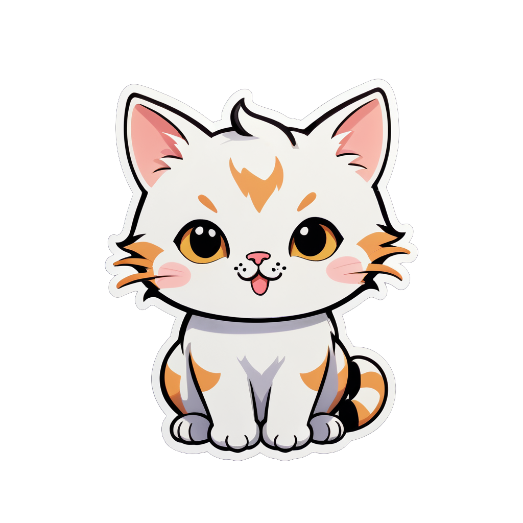 cute cat sticker