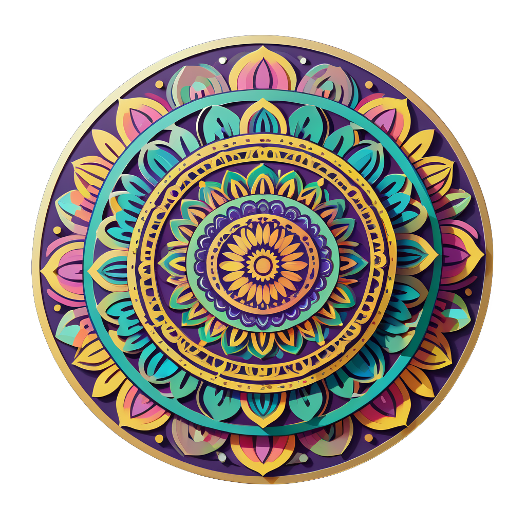 Art de Mandala Intricate sticker