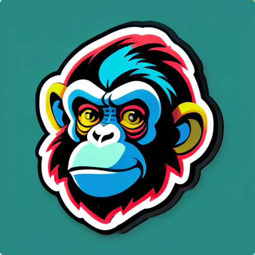 Monkey  sticker