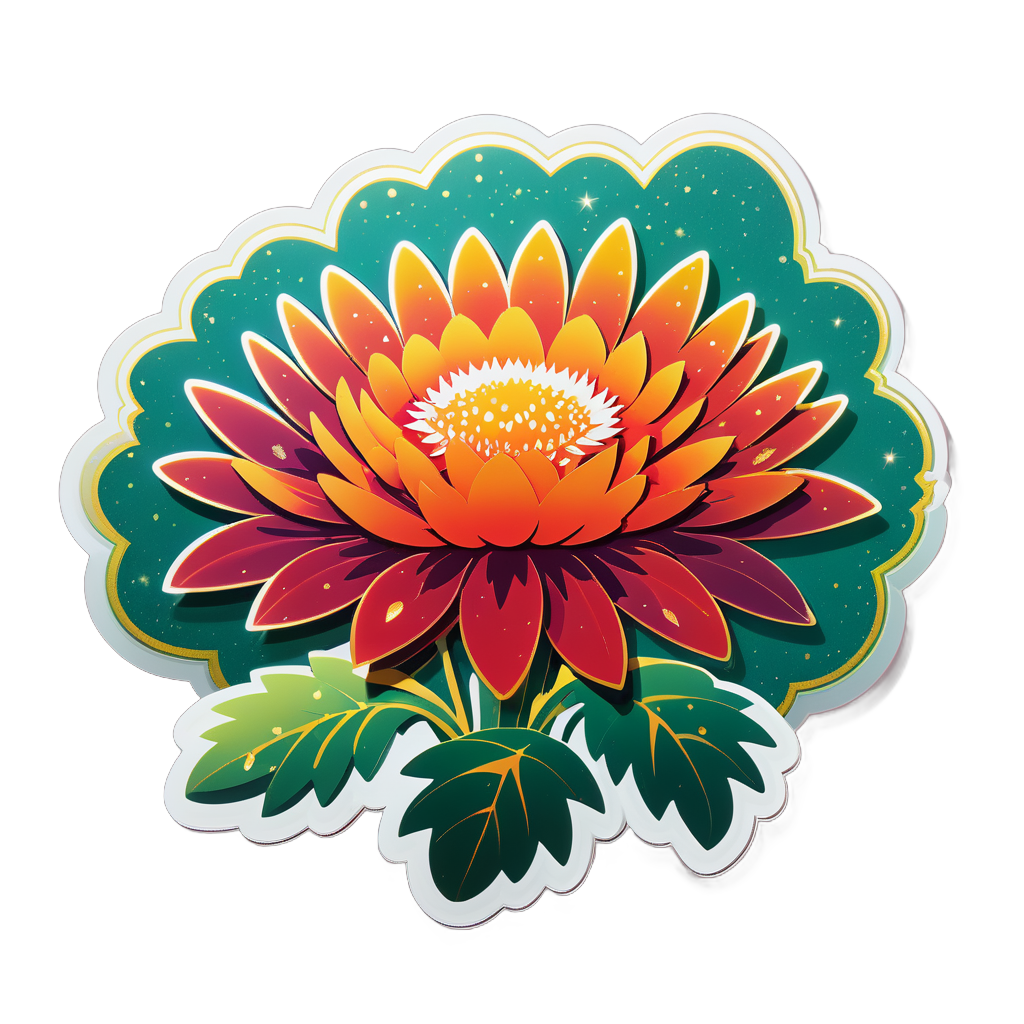 Sparkling Safflower Saga sticker