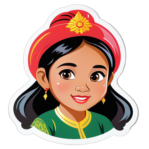 Myanmar girl named Thinzar sticker