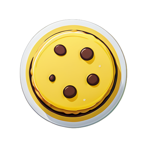 yellow cookie sticker