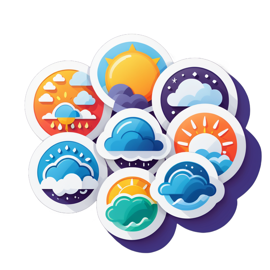 Wetter Icon Set sticker