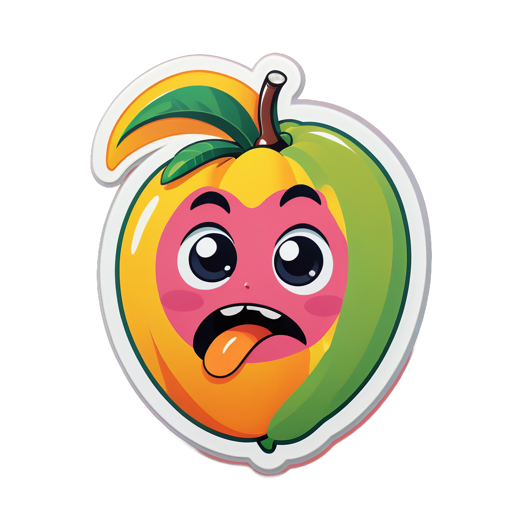 Mango Sorprendido sticker