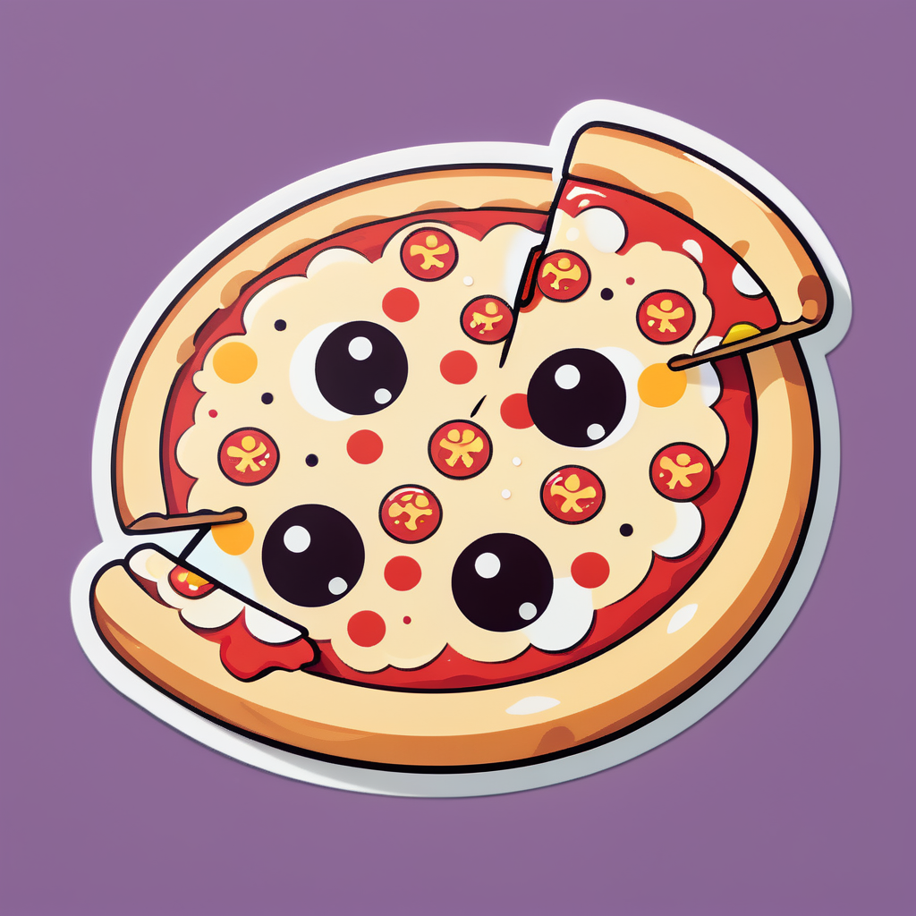 niedliche Pizza sticker