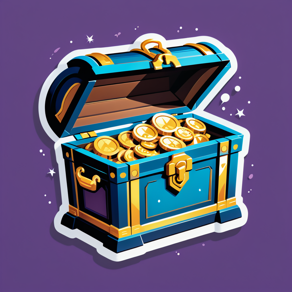 Hidden Treasure Chest sticker