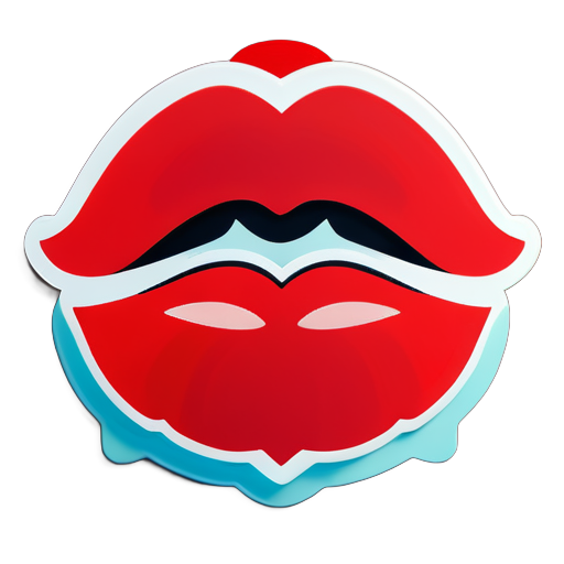 Kissing Lips sticker