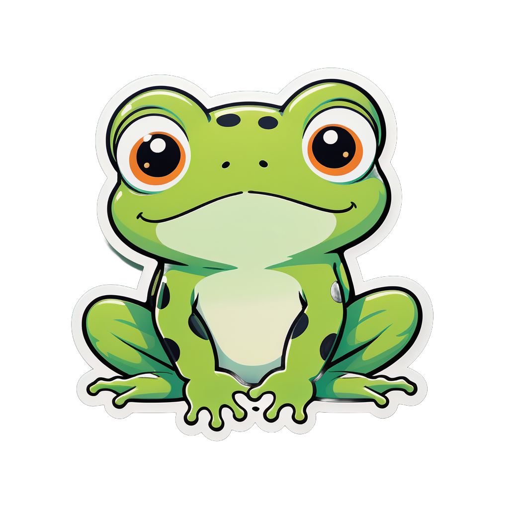 Adorable Loveland Frog sticker