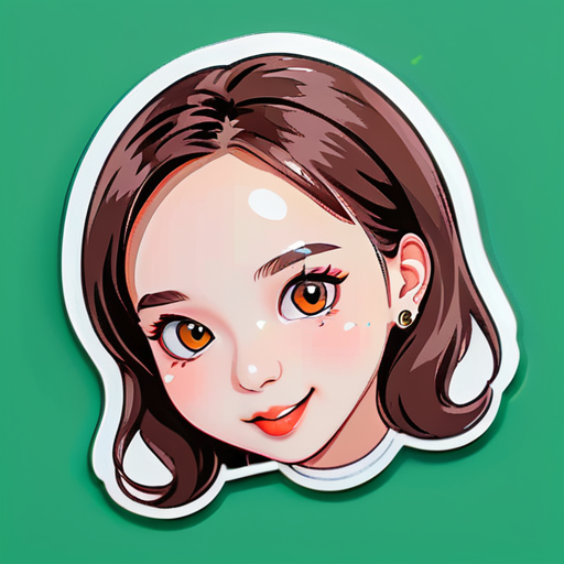 buatkan aku sticker wajah nayeon twice sticker