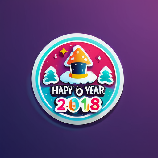 happy new year sticker