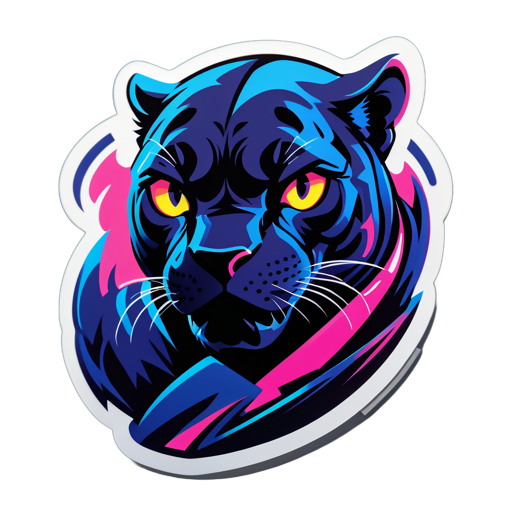 Sleek Panther Spy sticker