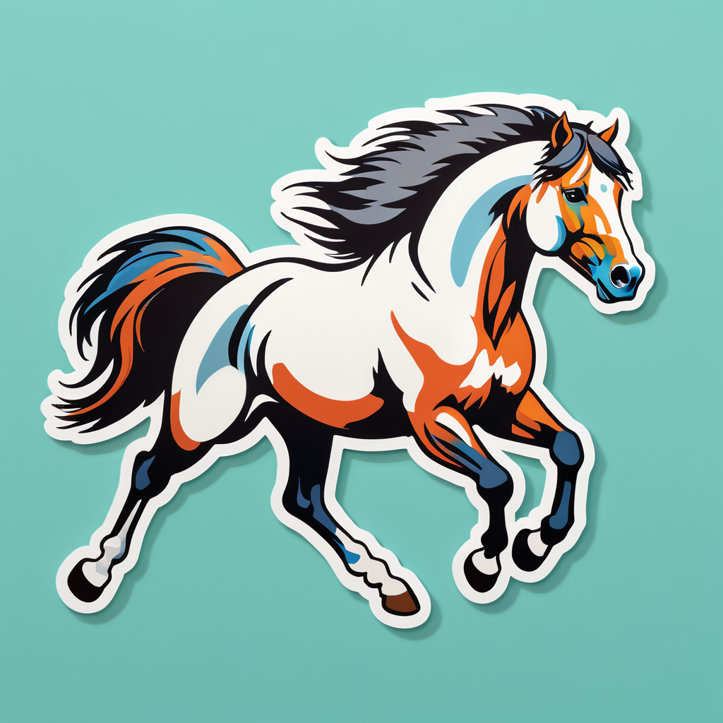 Galloping Stallion sticker