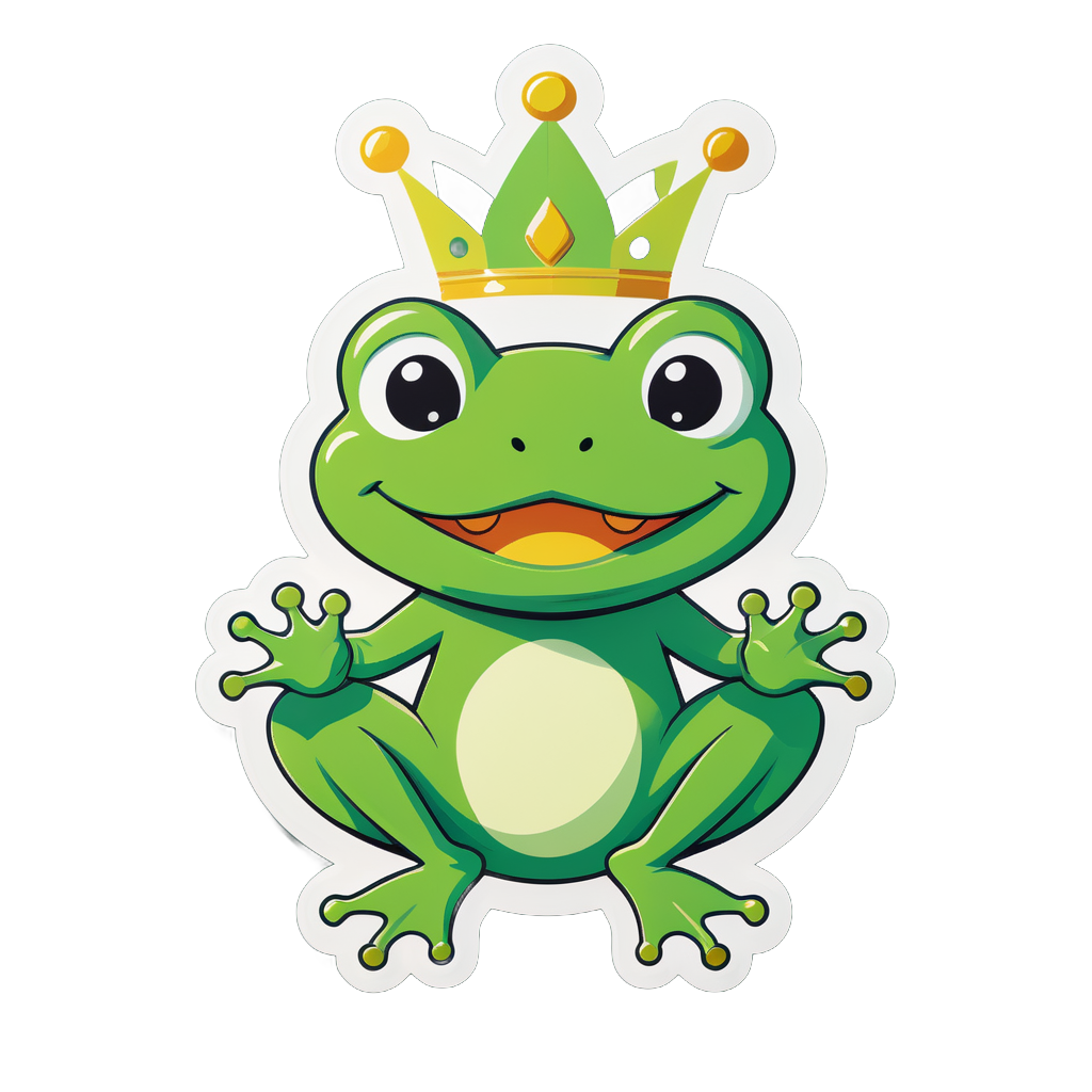 Jumpy Frog Prince sticker