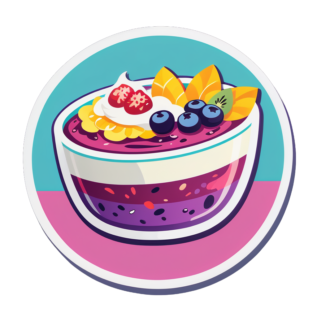 Delicioso Bowl de Batido sticker