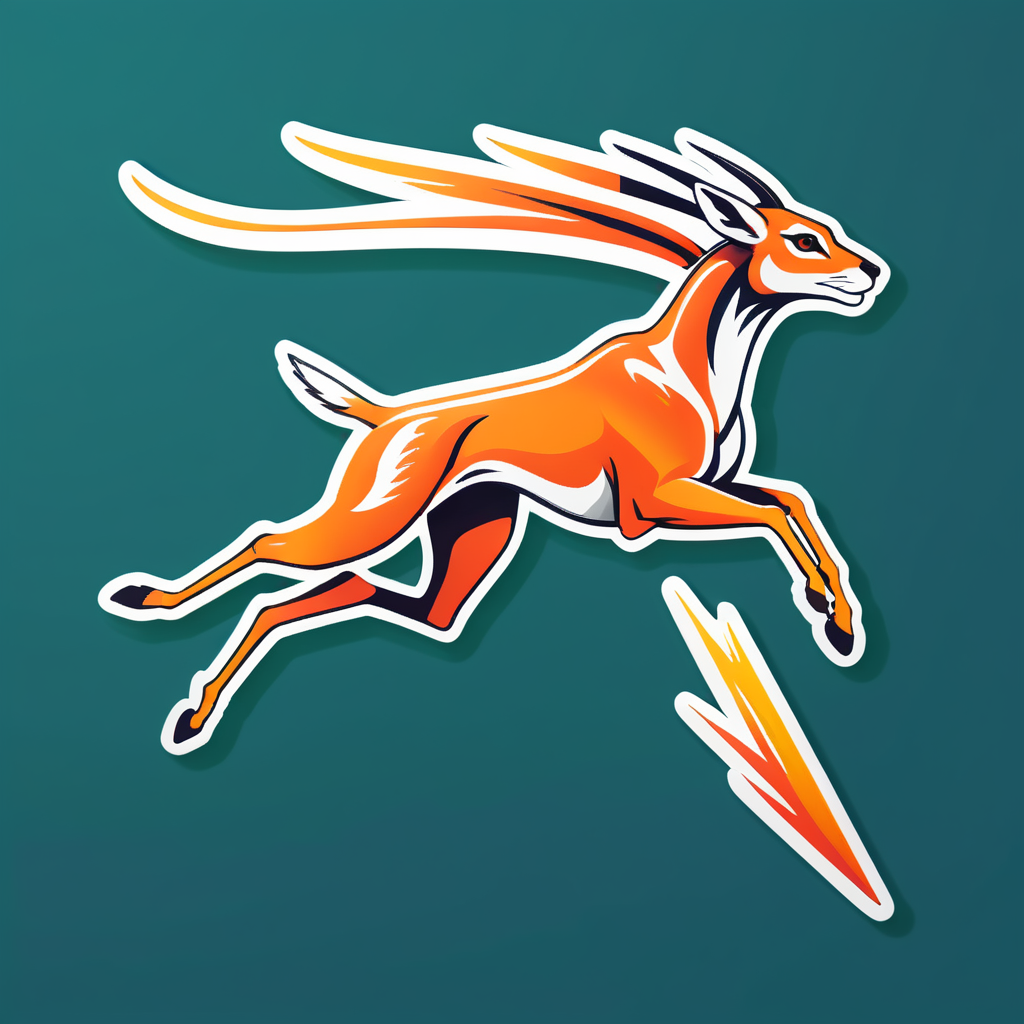 Coureur d'Antilope Swift sticker