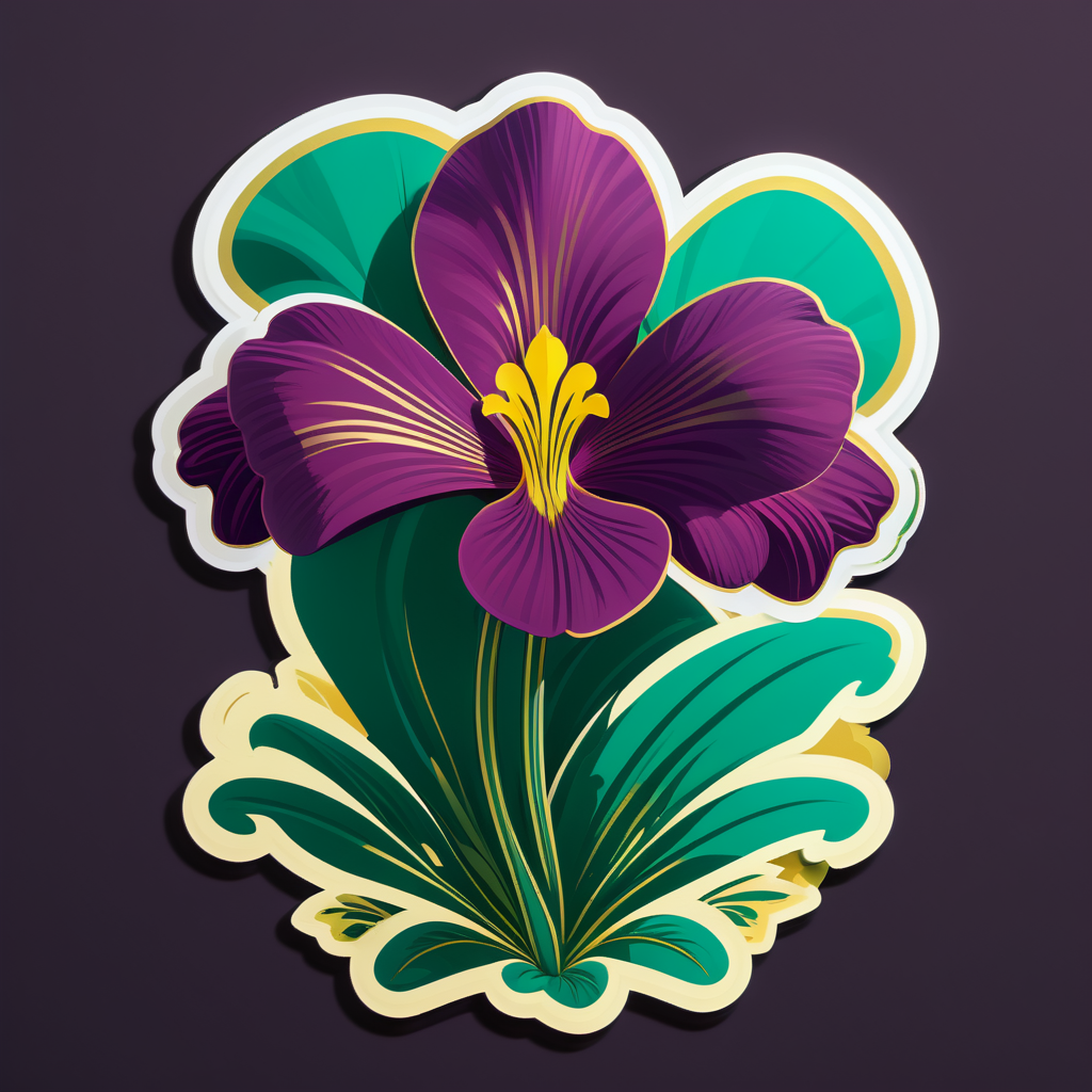 Opulente Oxalis Odyssee sticker