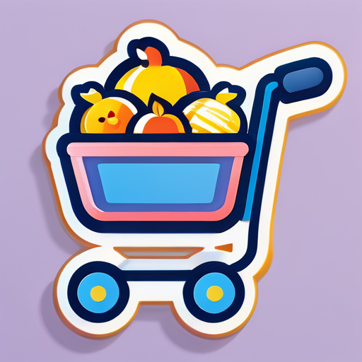 cute cart sticker