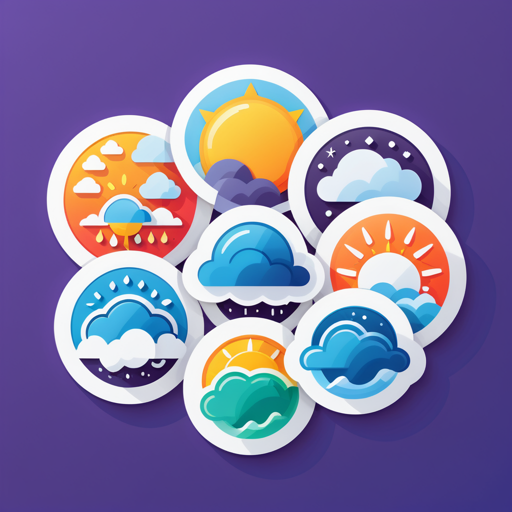 Wetter Icon Set sticker