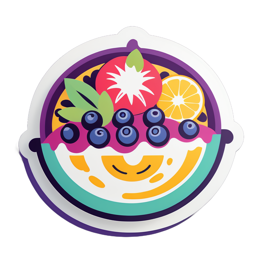 Tigela de Smoothie Fresco sticker