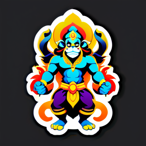 pegatina de Hanuman sticker