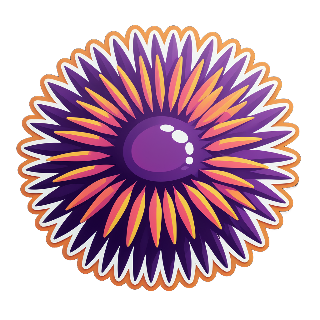 Spiky Sea Urchin sticker