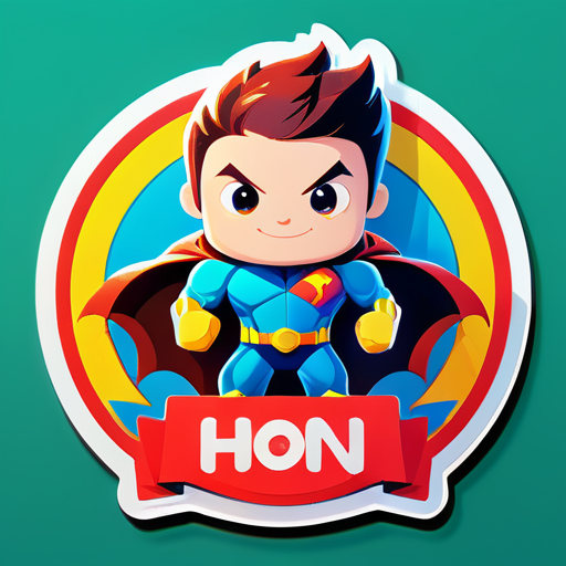 my name is hero sticker