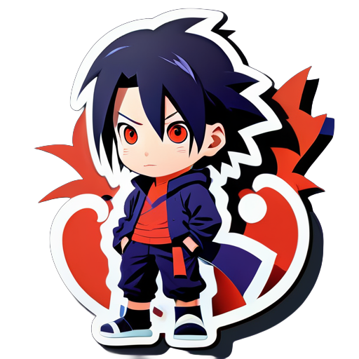 Uchiha Sasuke na infância sticker