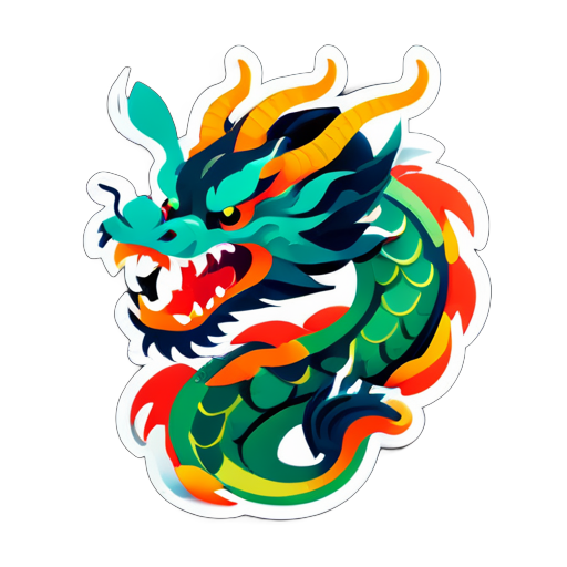 Chinois Dragon sticker