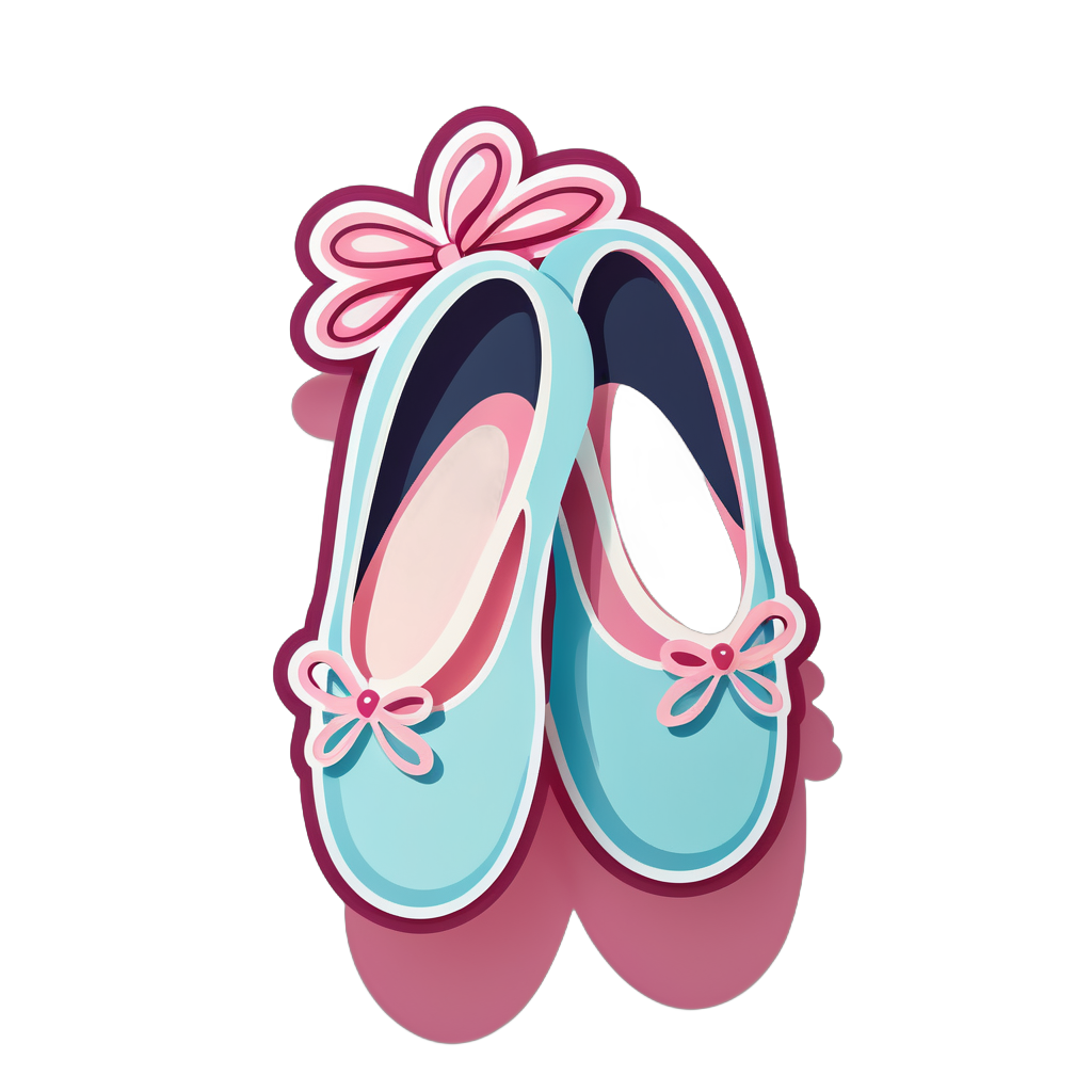 Elegantes zapatillas de ballet sticker