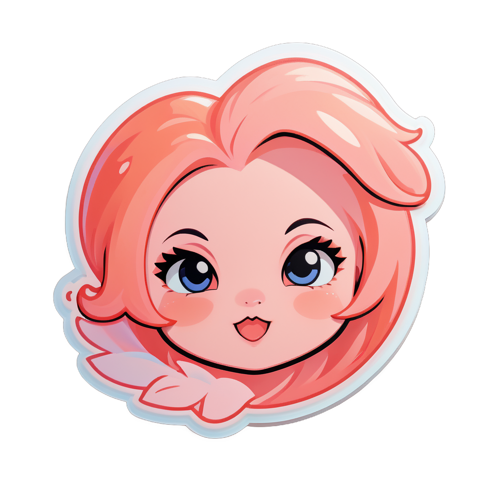 Blushing Peach sticker