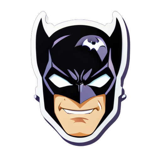 a bat man sticker