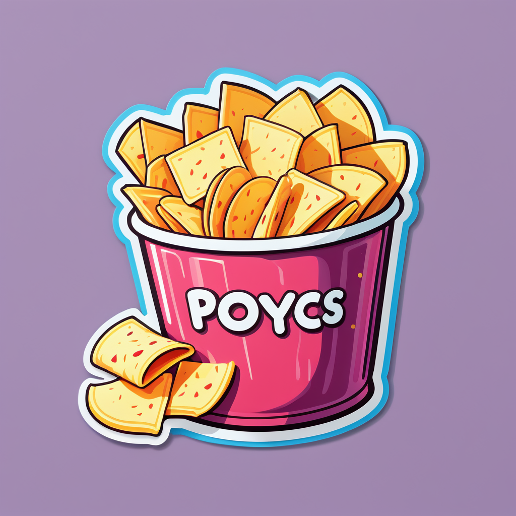 Deliciosas Papas Fritas Snacks sticker