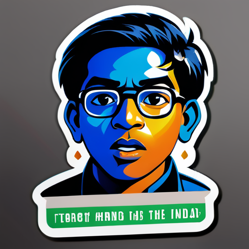 je veux un autocollant avec une notation des jeunes leaders d'aujourd'hui en Inde qui luttent contre les mauvaises choses qui se passent dans ce pays sticker