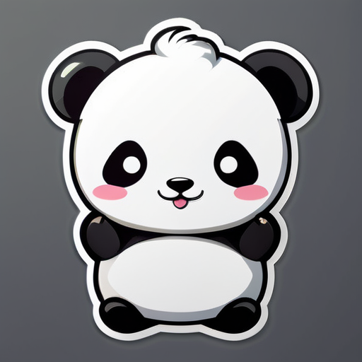 create fridge sticker of cute panda sticker