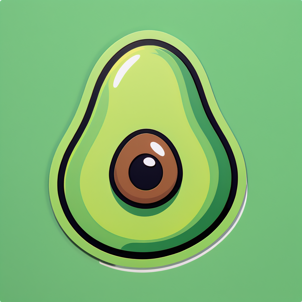 Geheimnisvolle Avocado sticker