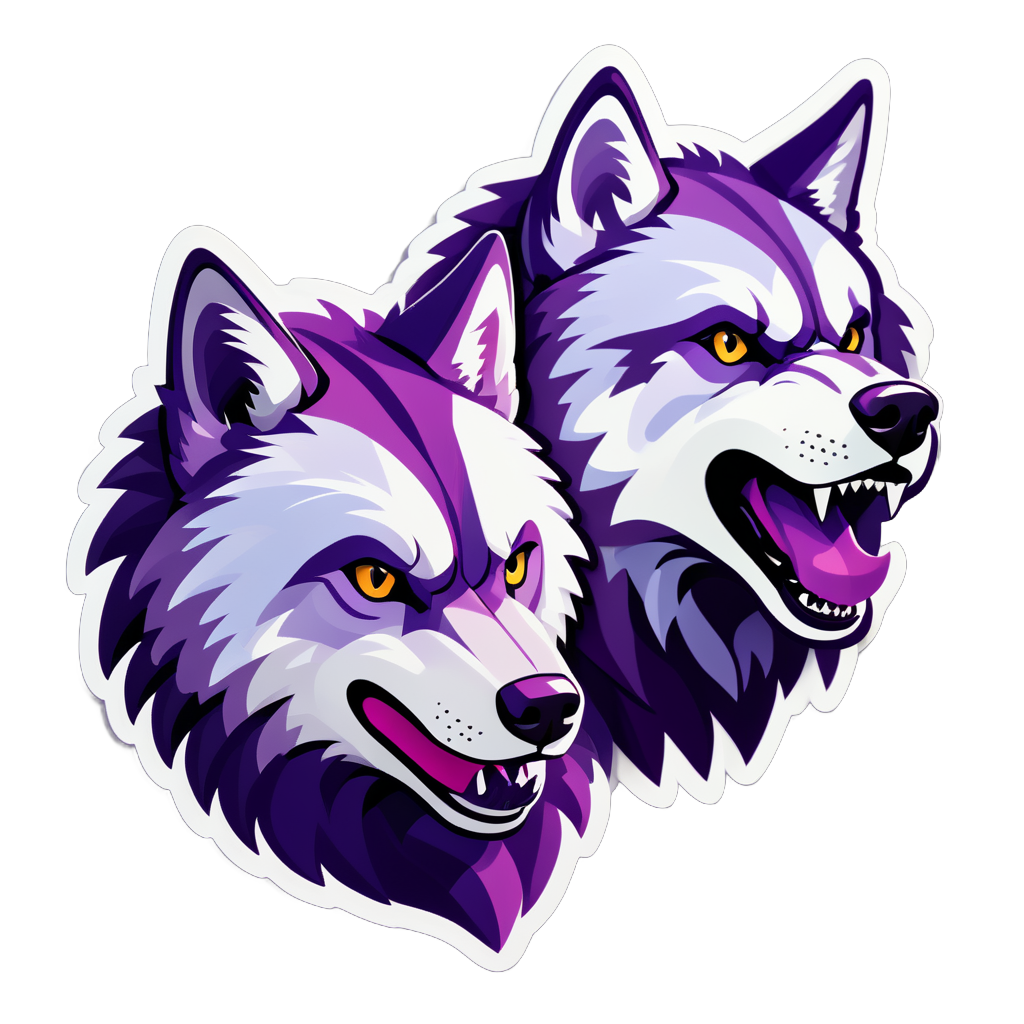 Robust Lilac Wolves sticker