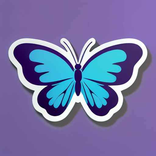 Butterfly sticker