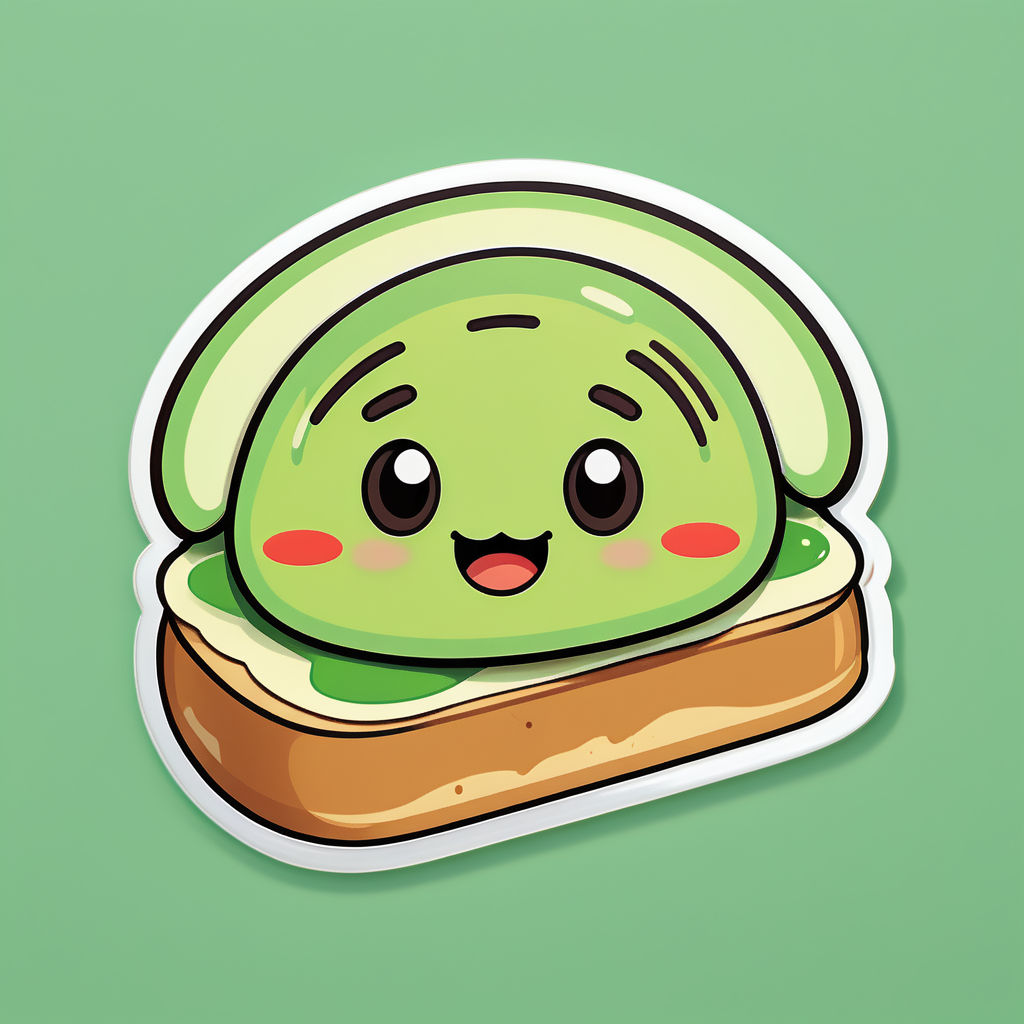 Toast à l'Avocat Mignon sticker