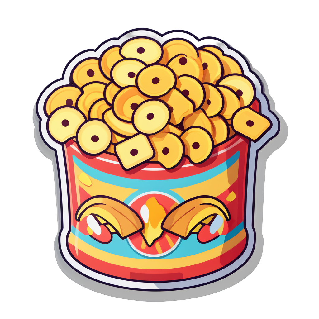 cute Snacks Chips sticker