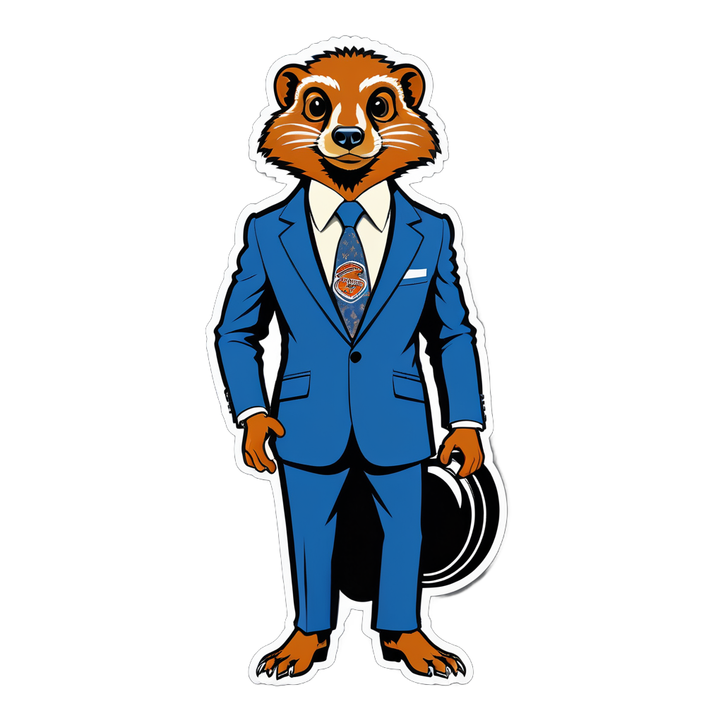 Motown Mongoose with Suit sticker