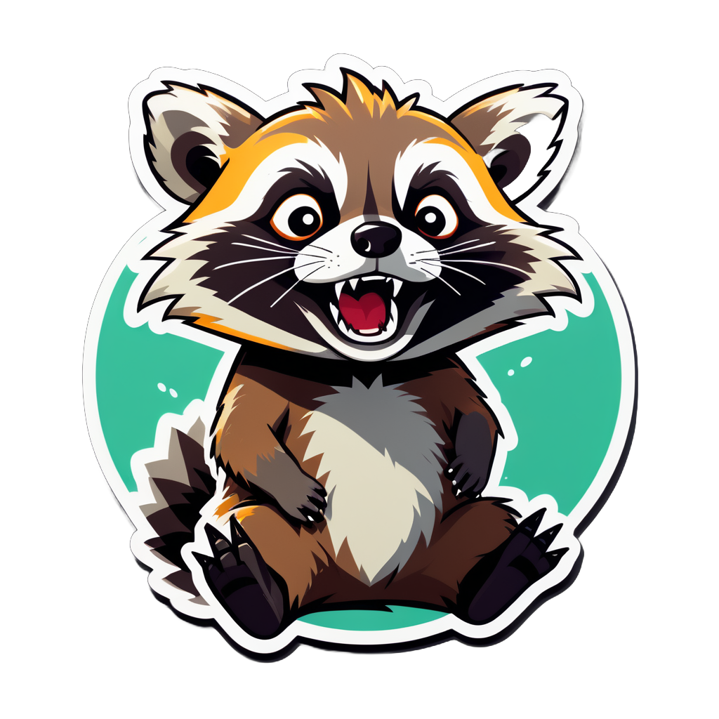 Meme Raccoon Hấp Hối sticker