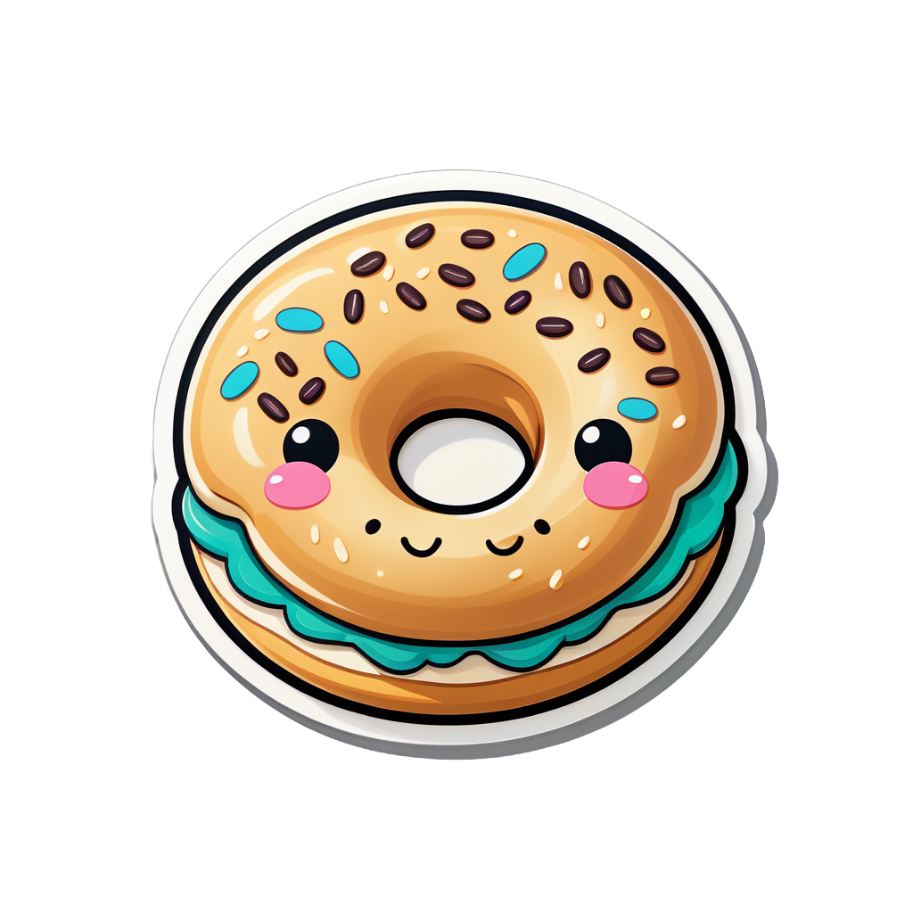 cute Bagel sticker