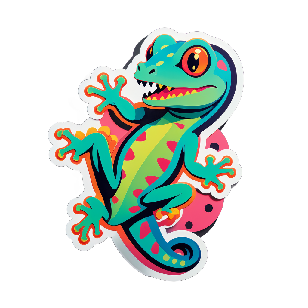 Climbing Gecko sticker