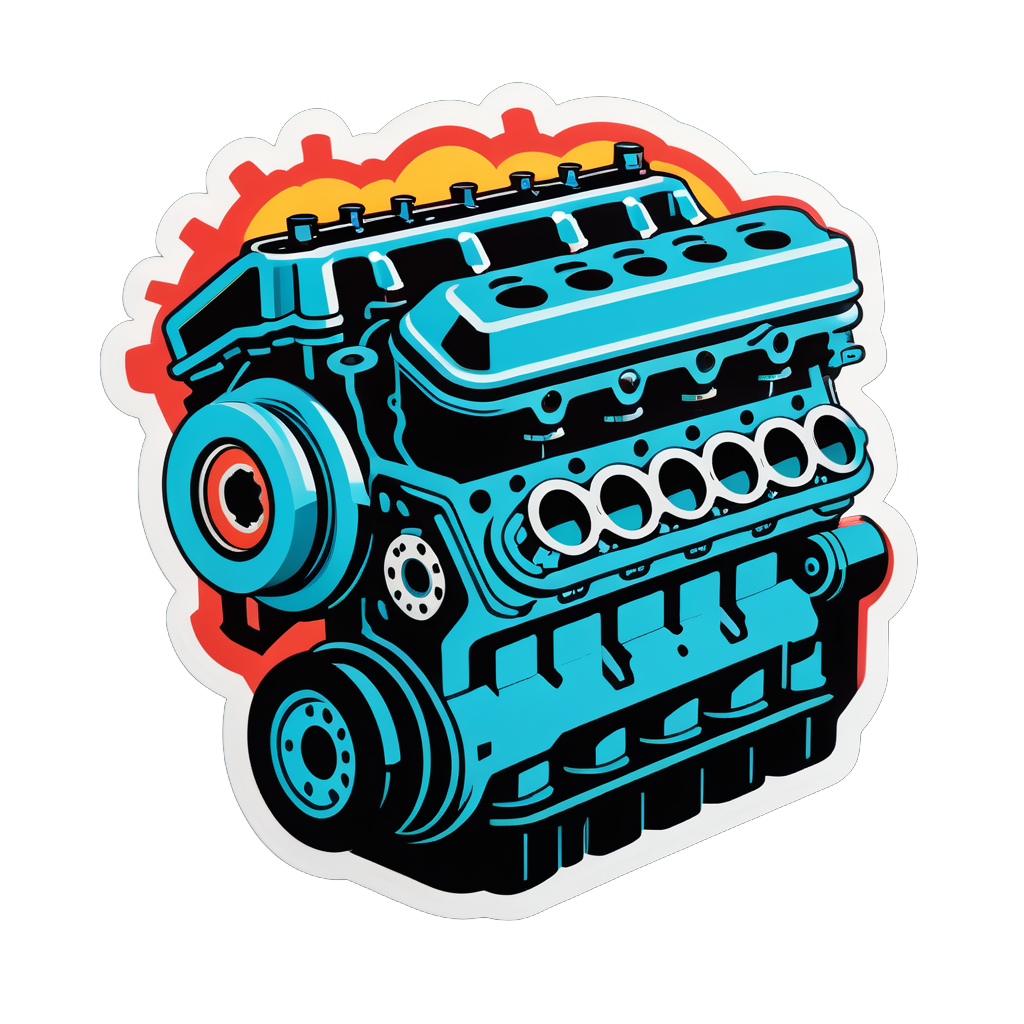 Engine Block sticker