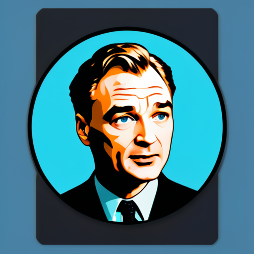 Christopher nolan in J. Robert Oppenheimer sticker