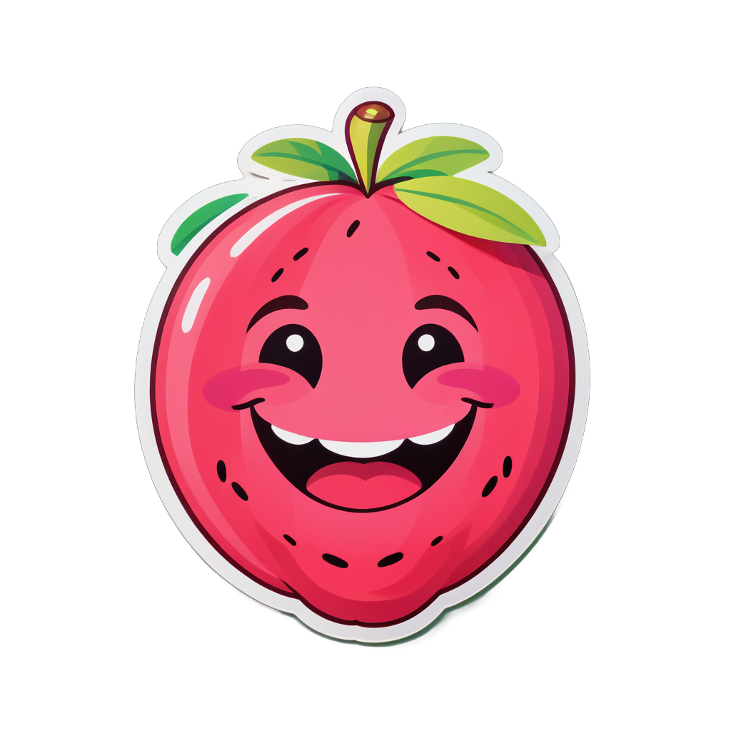 Amused Guava sticker